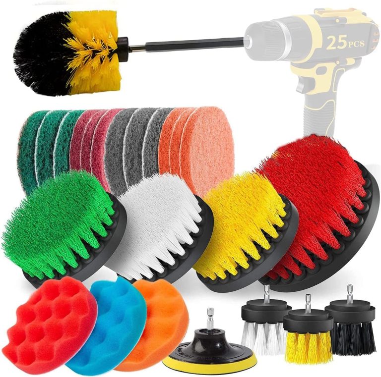 Kit De 5 Brosses De Nettoyage Auto – Pour Intérieur, Tableau De Bord, Roues, Détail Moto