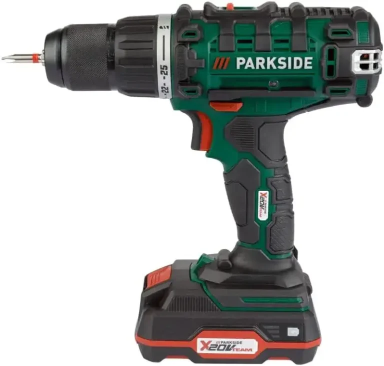 Test et Avis de la Parkside PABS 20-Li E6 : une perceuse-visseuse 20V de 45 Nm en pack complet chez Lidl