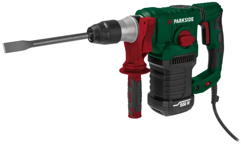 Test et Avis du Parkside PBH 1550 C1 : un perforateur burineur 1550W pour travaux de maçonnerie intensifs