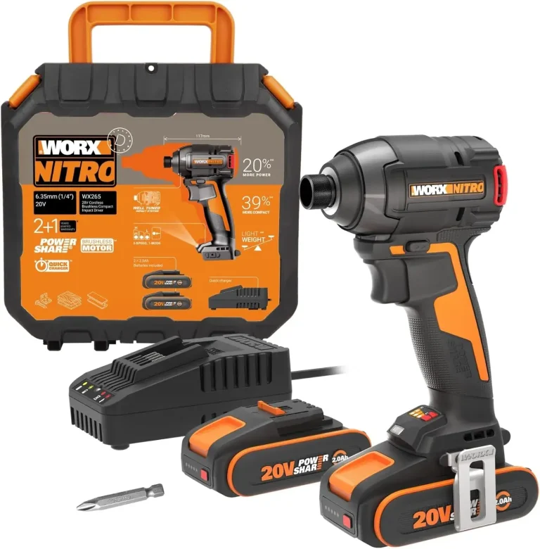 Test et Avis de la Worx WX265 : une visseuse à chocs brushless 200 Nm avec kit